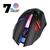 Imagem do Mouse Com Fio Usb Rgb + Mouse Pad Led Luminoso Kit Gamer