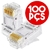 Kit Alicate Crimpar Rj45 Cabo De Rede Crimpador + 100 Plugs na internet