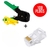 Kit Alicate Crimpar Rj45 Cabo De Rede Crimpador + 100 Plugs