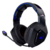 Fone De Ouvido Gamer Over-Ear Knup KP-488 Preto Com azul Ou Preto Com Vermelho Com Luz LED E Com Adaptador