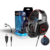 Fone De Ouvido Gamer Over-Ear Knup KP-488 Preto Com azul Ou Preto Com Vermelho Com Luz LED E Com Adaptador - comprar online