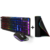 Kit Teclado e Mouse Gamer Rgb + Mouse Pad Extra Grande Led 7 Cores