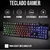 Kit Teclado e Mouse Gamer Rgb + Mouse Pad Extra Grande Led 7 Cores - SESTAPE STORE