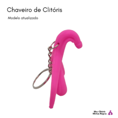 Clitoris-shaped keychain on internet