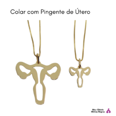 necklace with uterus pendant