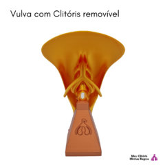 Vulva com Clitóris 3D Dourado - comprar online