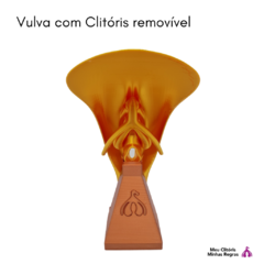 Vulva con Clítoris Dorado 3D - comprar online