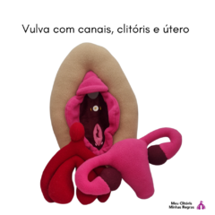 Vulva de Pelúcia com Clitóris e Úteros removíveis