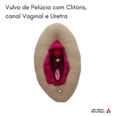 vulva de peluche didáctica con clítoris - comprar online