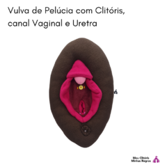 vulva de peluche didáctica con clítoris en internet