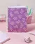 CUADERNO BP A5 T/Dura x 100 Hj.RAYADO- anillo doble alambre -MARGARITAS LILAS-