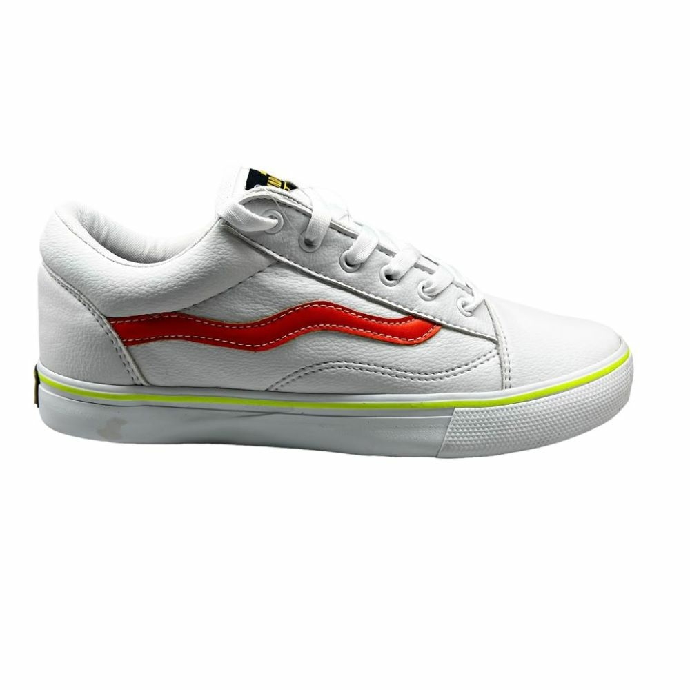 tênis unissex mad rats old school pu branco - C&A