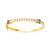 Bracelete Cravejado Aqua Marinha