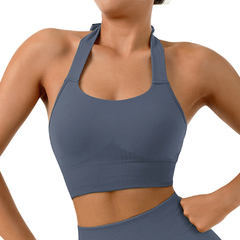 Top de colheita para mulheres, Yoga Bra, Colete respirável, Top de ginástica ?