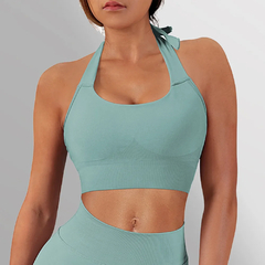 Top de colheita para mulheres, Yoga Bra, Colete respirável, Top de ginástica ? - comprar online