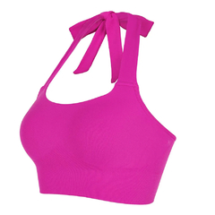 Top de colheita para mulheres, Yoga Bra, Colete respirável, Top de ginástica ?