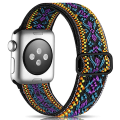 Correia de náilon do laço de scrunchie para apple relógio 6 banda 44mm série - Show Drop