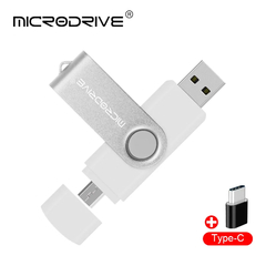 Otg multifuncional 3 em 1 movimentação do flash de usb do tipo-c pendrive 128g - comprar online