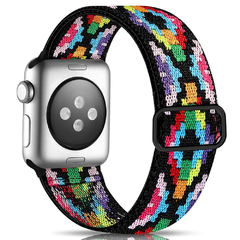 Correia de náilon do laço de scrunchie para apple relógio 6 banda 44mm série - comprar online