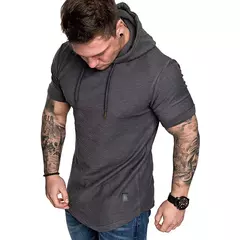 MRMT-moletons de manga curta para homens, moletom masculino com capuz casual, mo - comprar online