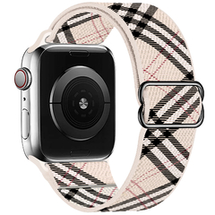 Correia de náilon do laço de scrunchie para apple relógio 6 banda 44mm série