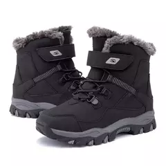 5-12 inverno quente pele botas de neve crianças sapatos peludos meninos menina