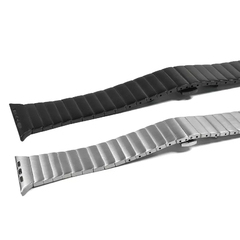 Imagem do Pulseira de Aço Inoxidável Para Apple Watch Band, Pulseira de Ligação de Met