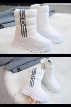 Inverno quente pele tornozelo botas crianças preto peludo sapatos meninas antid na internet