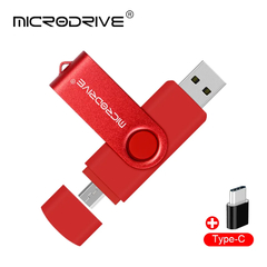 Otg multifuncional 3 em 1 movimentação do flash de usb do tipo-c pendrive 128g - loja online