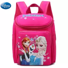 Imagem do Disney-Mochila de pelúcia respirável para crianças, bolsa escolar para menina