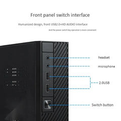ITX Computer Case M06 Mini Desktop Case Conveniência PC Case pode instalar 2, 5 - Show Drop