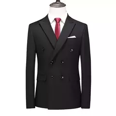 Smoking masculino trespassado terno de negócio, masculino slim fit roupas casua - comprar online