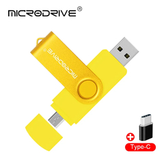 Otg multifuncional 3 em 1 movimentação do flash de usb do tipo-c pendrive 128g