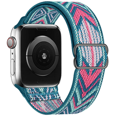 Correia de náilon do laço de scrunchie para apple relógio 6 banda 44mm série - Show Drop