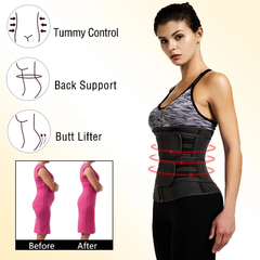 Mulheres cintura trainer neoprene corpo shaper cinto de emagrecimento bainha bar