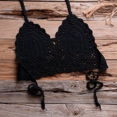 Imagem do CROCHET BIKINI-Top crochê artesanal para mulheres, moda praia de verão.