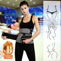 Mulheres cintura trainer neoprene corpo shaper cinto de emagrecimento bainha bar