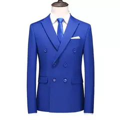 Smoking masculino trespassado terno de negócio, masculino slim fit roupas casua na internet