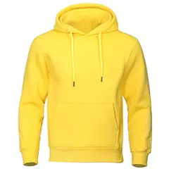 Homens De Cor Sólida Hoodies Velo Quente Mens Camisola Moda Streetwear dos home - comprar online