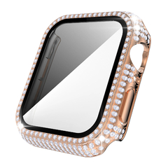 Vidro Temperado Embutido para Apple Watch, Caixa de Diamante, Série iWatch 8, 7 - comprar online