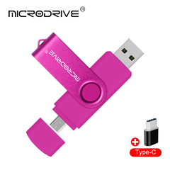 Otg multifuncional 3 em 1 movimentação do flash de usb do tipo-c pendrive 128g - Show Drop