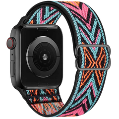 Imagem do Correia de náilon do laço de scrunchie para apple relógio 6 banda 44mm série