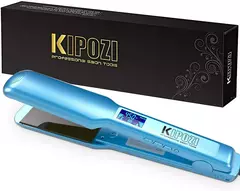 KIPOZI-profissional alisador de cabelo liso de titânio, display LCD digital, du - comprar online