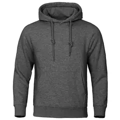 Homens De Cor Sólida Hoodies Velo Quente Mens Camisola Moda Streetwear dos home - comprar online