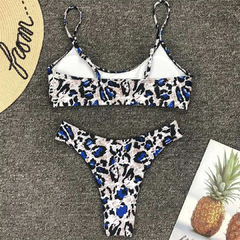 Women's Sexy Leopard Bikini Set, Swimwear Feminino, Maiô, Banhista Brasileiro, na internet