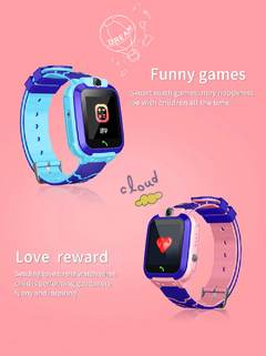 Q12 Relógio Inteligente para Crianças SOS Phone Watch Smartwatch Câmera Com S - Show Drop