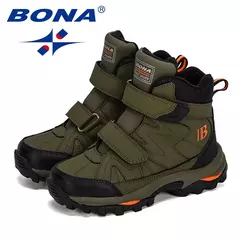 Bona botas de neve infantis antiderrapante, novo estilo popular, botas quentes ?