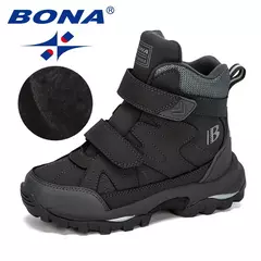 Bona botas de neve infantis antiderrapante, novo estilo popular, botas quentes ? - comprar online