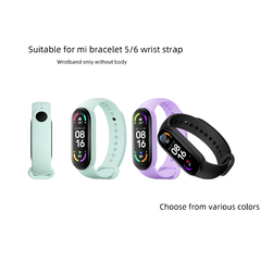 Pulseira de silicone FFOsolid compatível com Mi Band 5.6 - loja online