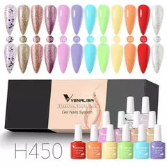 6/12pcs * 7,5 ml Venalisa Nail Gel Polonês Kit VIP Luxo Completo Pigmentado Gel - comprar online